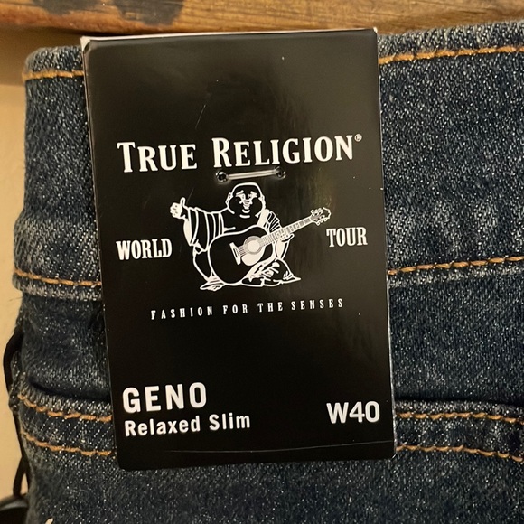 True Religion Geno Relaxed Slim Jeans Size 40 - Picture 12 of 16